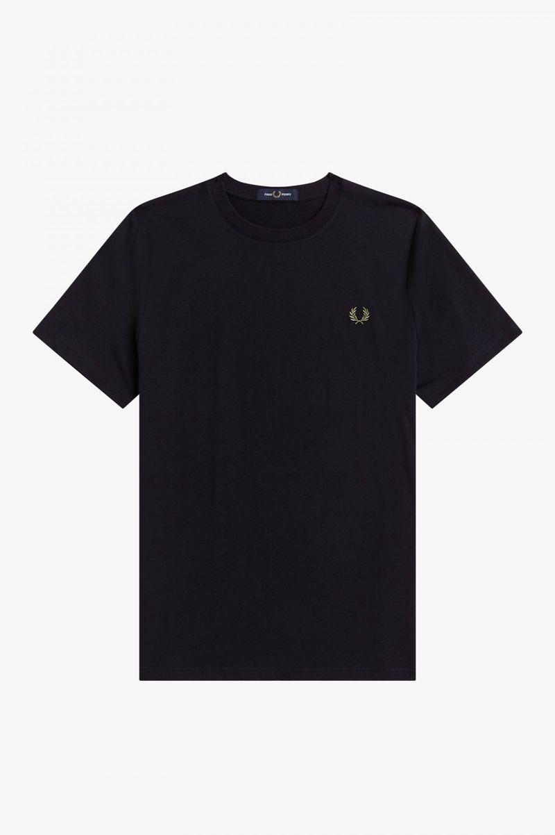 Navy Fred Perry Graphic Print Men\'s T Shirts | PH 1687LISH